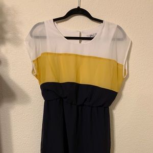 Yellow/white/black dress